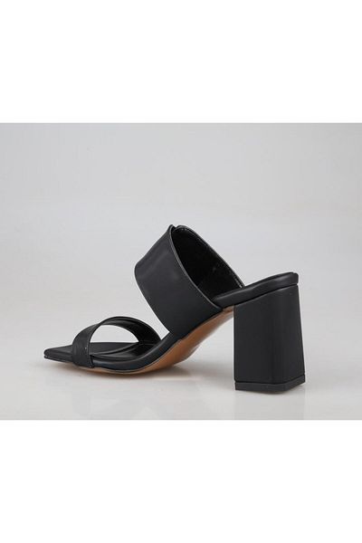 MİSS PARK MODA Дамски чехли Miss Park Fashion k6000 с висок ток, черни