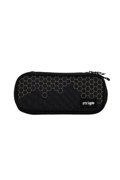 Strigo Pencil Case One Compartment With Divider And Unlined Interior Pocket - Honeycomb
