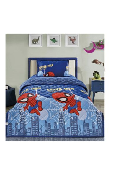 Moon 3 Piece Soft and Fluffy Velvet Medium Fill Baby Crib Bedding Quilt Set
