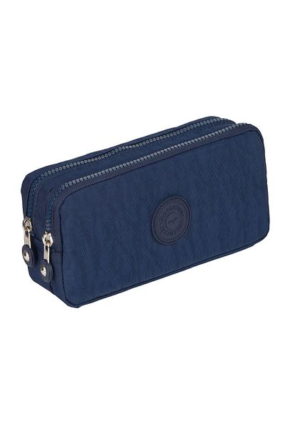 Relaxion Αδιάβροχη θήκη για στυλό 2 τμημάτων Navy Blue Crinkle Fabric