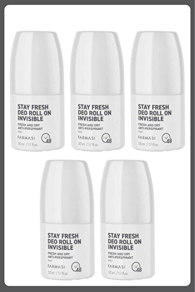 Farmasi Stay Fresh Deo Roll On Invısıble 50ml 5 Adet