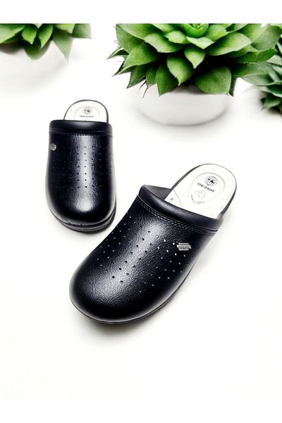 GEZER Παντόφλες Unisex Μαύρες Sabo