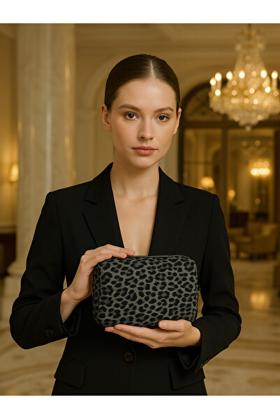 Elory Grace حقيبة يد نسائية منقوشة على شكل الفهد