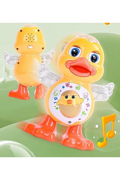 AWH Interactive Duck Toy with Lights, Music, Moving Eyes & Flashing Wings – Fun for Toddler Growth