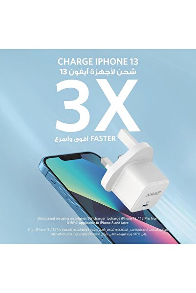 Generic Anker iPhone 16 Pro Charger, 20W USB-C PowerPort III Cube Fast Charger