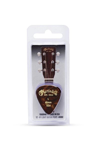 Planet Waves Martin 18A0049 Light 0.46mm Guitar Picks (12 Pcs)