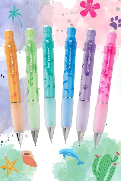 Generic Brand Serve versatile pen deep 0.7 mm lavender dog paw print