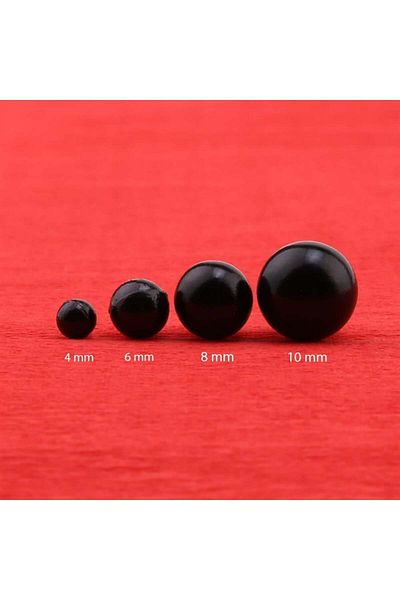 PASAMİA Black 4 Mm Non-Perforated Lighter - 25 Gr (630-650 PIECES) Pearl