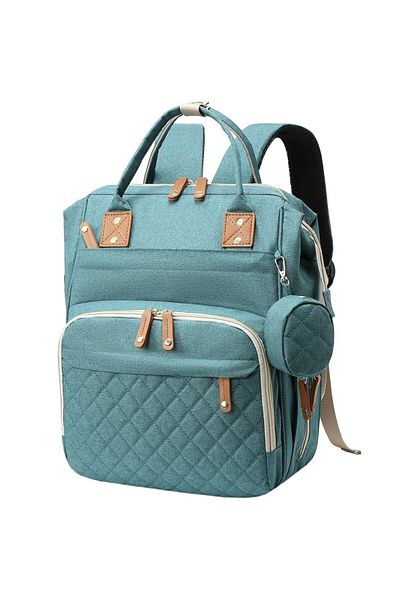 Quasar & Co. Rucsac Textil, Cu Port Usb Si 14 Compartimente, 40 X 30 X 14 Cm, Turcoaz