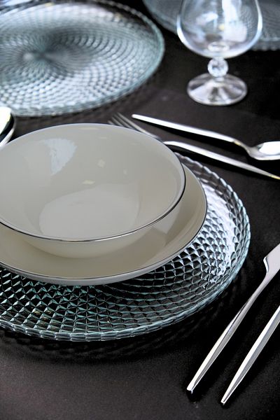 tabakevi 26cm 2345 Series Simple 6 Liter Plate Aden Glass Servi Plate in the House