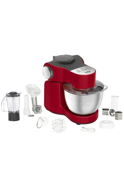 TEFAL Tefal Wizzo QB317538 Food Processor, 1000 W, Flex Whisk, Pastry Set, Stainless Steel Bowl
