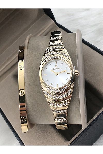 Homies Homies Wrist Watch Steel Bracelet with Gift Hmsby- 202505608