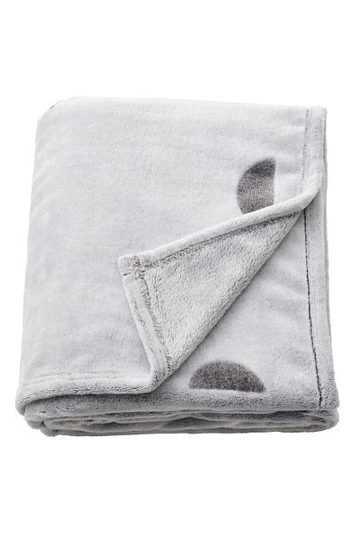 IKEA VÄNKRETS Blanket, light grey, 130 x 170 cm