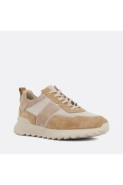 Celal Gültekin Erkek Taba Bağcıklı Kalın Tabanlı Süet Deri Sneaker