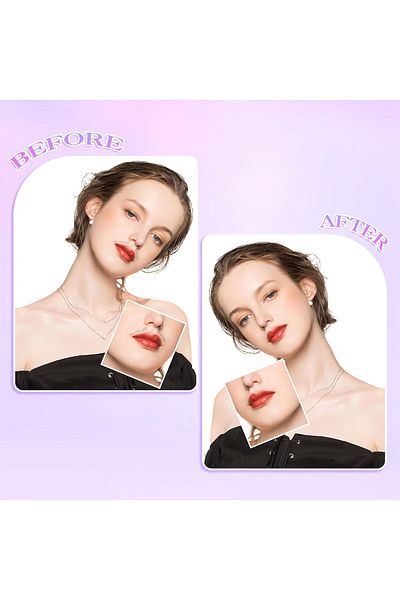 COOYA Painless Facial Hair Epilator for Women,Smooth Glide Hair Removal for Lips,Chin,Eyebrows