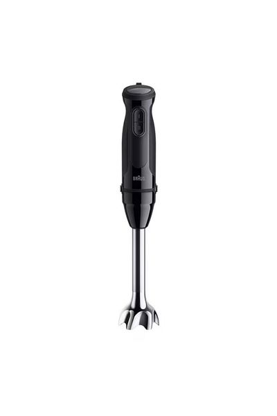 Braun Blender de mana Braun MultiQuick 3 MQ30201M, 900 W, 2 viteze, Pahar 0.6 l, Tocator 0.35 l (Negru)