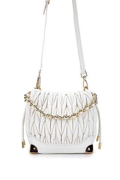 Tamer Tanca Women's Vegan White Shoulder Bag