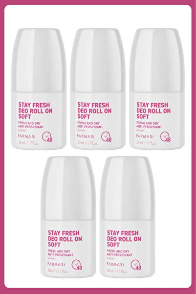 Farmasi Stay Fresh Deo Roll On Soft 50 Ml Kadın 5 Adet