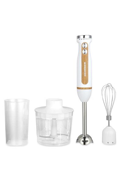 Heinner Blender de mana Heinner Bestmix HB-DC600WH, 600 w, viteza variabila+turbo, tel din inox