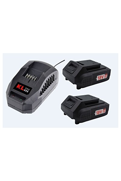 KLPRO Klaset18-20-2 Adet 18v 2.0ah Akü 1 Adet 2.4a Şarj Cihazı Set