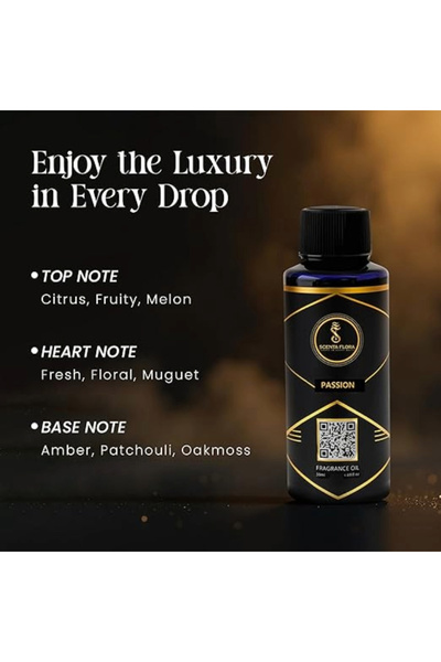 SF SCENTA FLORA Passion Oil for Diffusers 50ml | IFRA Certified | Blend of Citrus, Florals