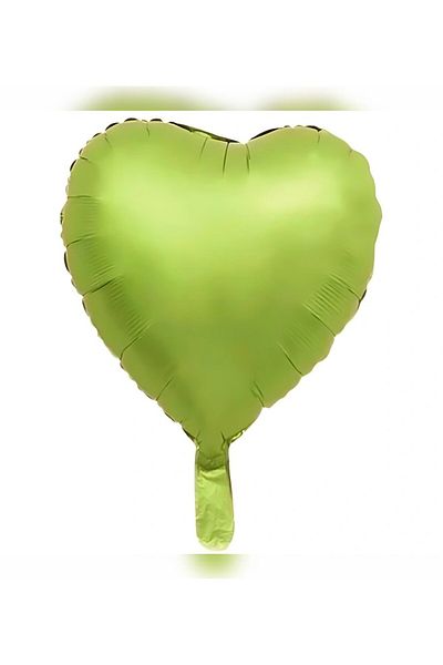TREND 18 Inch Heart Retro Green Color Foil Balloon