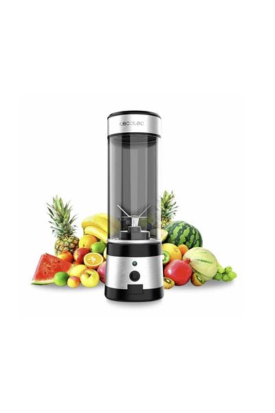 CECOTEC Blender Cecotec 4396 pentru smoothie USB WanderlustMix cu cana portabila, 4 lame acoperite cu titan