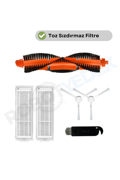 robotyedek Set de perii de schimb compatibile cu filtrul Viomi Hepa, fără mop...