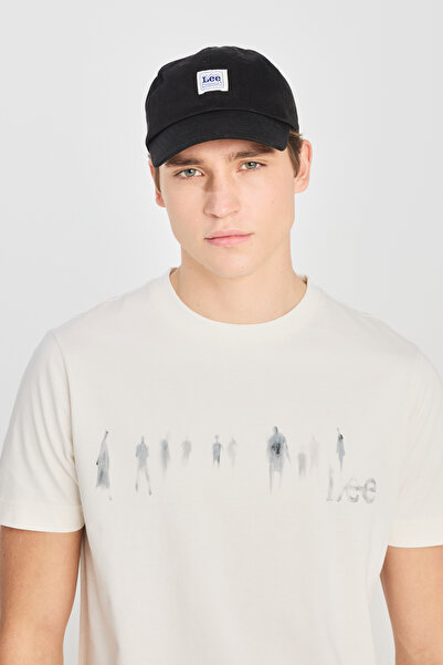 Lee Μπλουζάκι από 100% βαμβάκι με κανονική εφαρμογή κανονικής κοπής με λαιμόκοψη εκρού