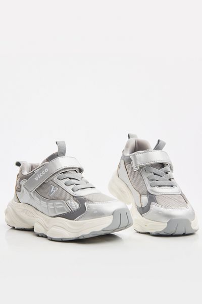 Vicco Tag Basic Girl Pre-School Silver Pantofi sport