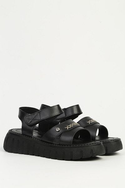Pierre Cardin Μαύρα γυναικεία σανδάλια PC-7482
