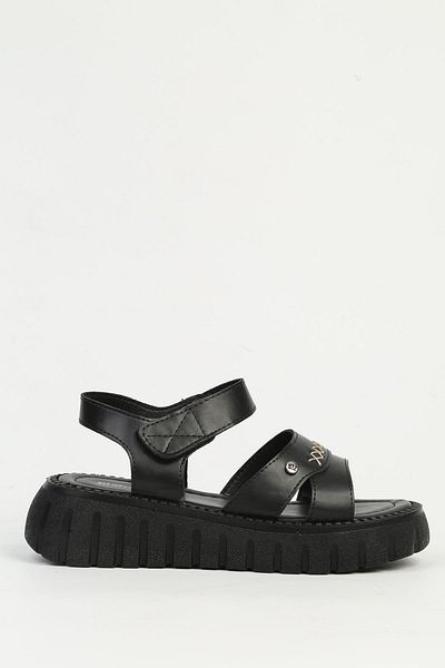 Pierre Cardin Μαύρα γυναικεία σανδάλια PC-7482