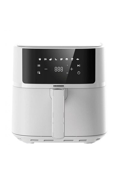 Heinner Friteuza cu aer cald Heinner WhiteElinn HAF-B6WH17SQ, 1700 W, 5.7 l, Display Digital, 8 programe