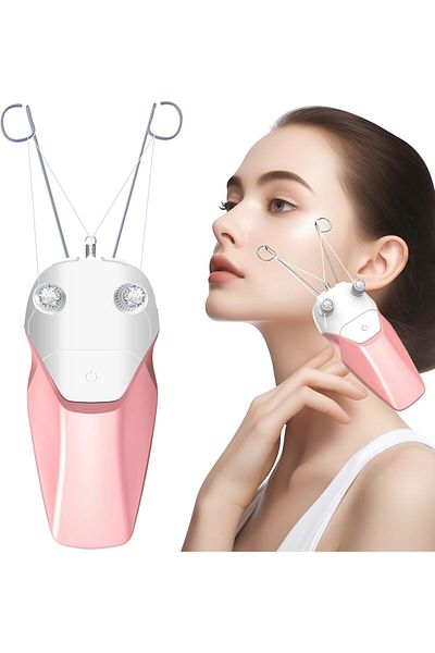 COOYA Epilator Electric Cotton, Thread Facial Hair Remover USB Rechargeable, Painless, Waterproof