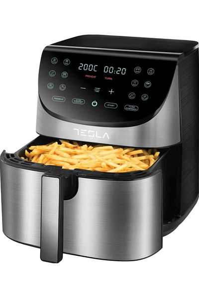 TESLA Friteuza cu aer cald Tesla AF701BX, 7L, 0-60 minTouch screen, 1700W (Negru/Inox)