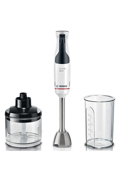 Bosch Blender de mana Bosch ErgoMaster MSM4W220, 600 W, minitocator, vas gradat