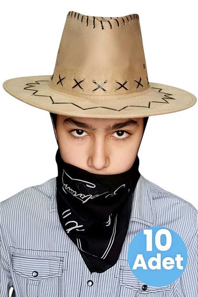 Mood Agenda Παιδικό Unisex Bandana Nubuck καουμπόικο καπέλο (8-14 ετών)