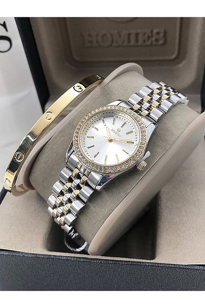 Homies Homies Wrist Watch Steel Bracelet with Gift Hmsby- 202505611