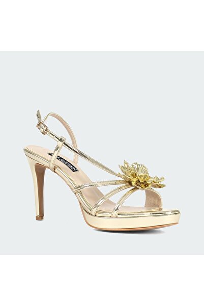 Celal Gültekin Kadın Dore Taşlı İnce Topuklu Abiye Ayakkabı