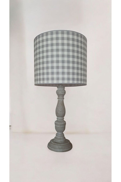 Home Gri Pötikareli Modern Abajur