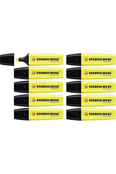 Stabilo Boss Original Pastel Sarı Fosforlu Kalem 10'lu