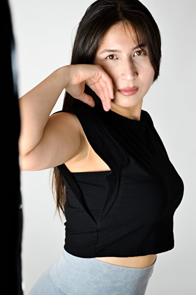 BUSEM Μπλούζα με λαιμόκοψη Basic