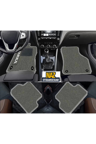 NAZ OTO RENAULT clio-5-2020-sonrasi-tkm Gri Halı Gri Kenar Petek Topuk
