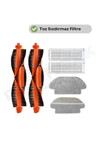 robotyedek Set de mop cu filtru Viomi Hepa - Compatibil Se, 6 bucăți