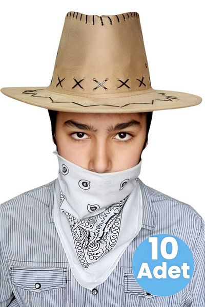 Mood Agenda Παιδικό Unisex Bandana Nubuck καουμπόικο καπέλο (8-14 ετών)