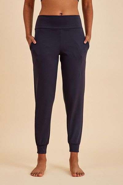 Amarelle Sportive Black Light Touch Ankle Elastic Jogger Sweatpants