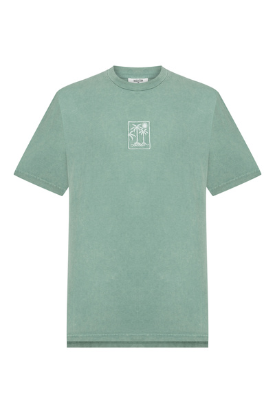 Mudo Embroidered Cycling Neck T-Shirt