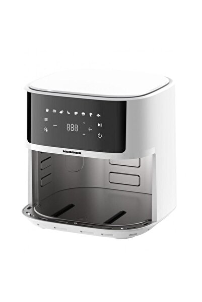 Heinner Friteuza cu aer cald Heinner WhiteElinn HAF-B6WH17SQ, 1700 W, 5.7 l, Display Digital, 8 programe
