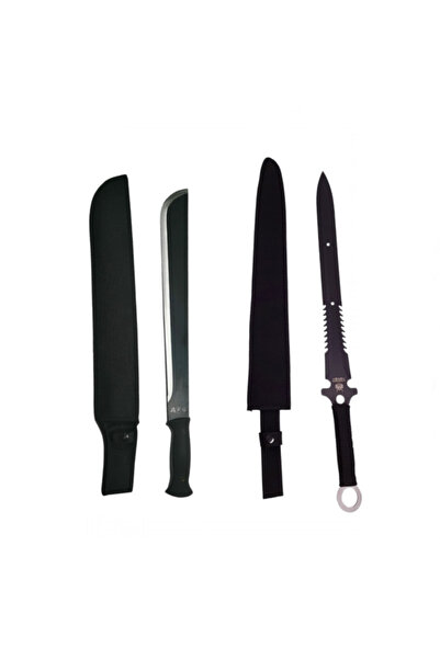 Depox Sada meče a mačety, IdeallStore, Jungle Fever, nerezová ocel, 57,5 ​​cm