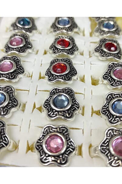 Çağrı 42-Piece Motifed Gift Jewelled Ring Set